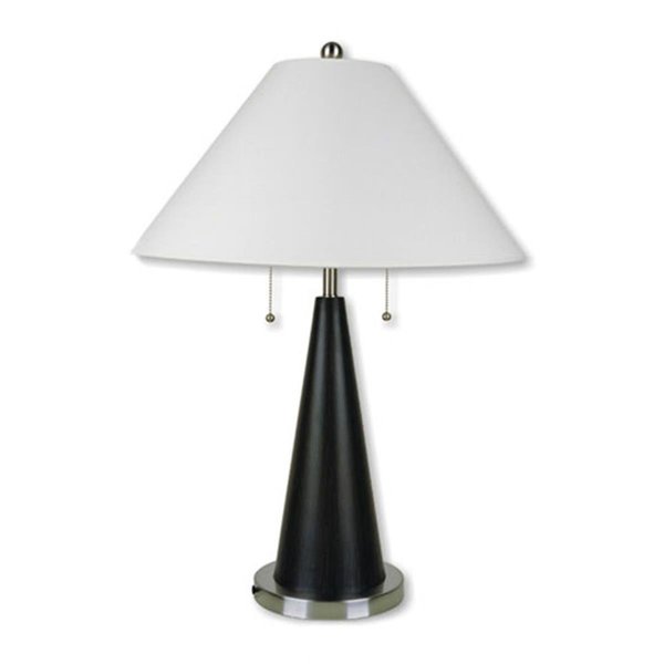 Lettherebelight 28 Inch Table Lamp Black/Silvertone LE1338306